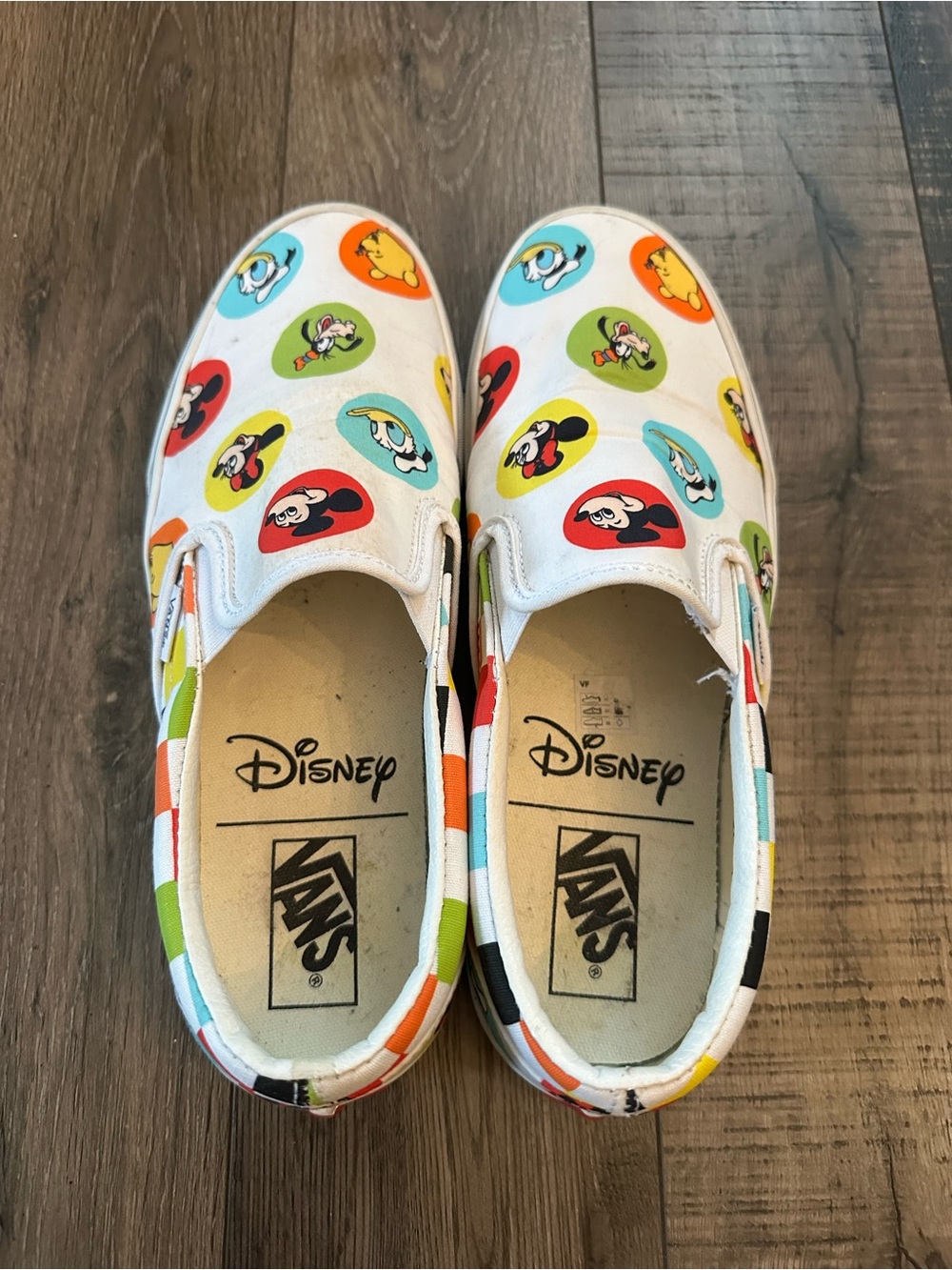 Vans Disney Old Skool Men 9 Women 10.5 White 50th Anniversary Mickey Authentic - Picture 5 of 7